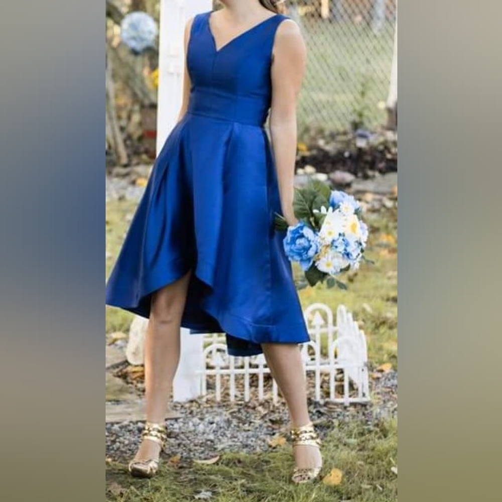 Gorgeous Custom Made High Low Satin Dress 👗